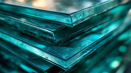 Stacked glass panels represent a popular choice for modern architectural construction