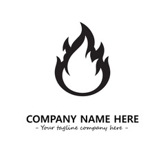 Fire Logo Company Design Illustration Vector Graphic Image