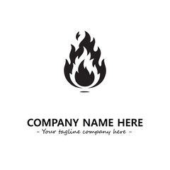 Fire Logo Company Design Illustration Vector Graphic Image