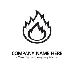 Fire Logo Company Design Illustration Vector Graphic Image
