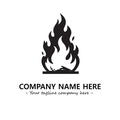 Fire Logo Company Design Illustration Vector Graphic Image