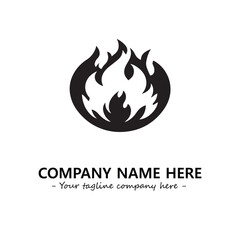 Fire Logo Company Design Illustration Vector Graphic Image