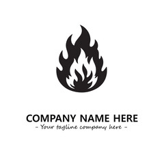 Fire Logo Company Design Illustration Vector Graphic Image