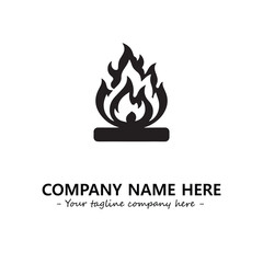 Fire Logo Company Design Illustration Vector Graphic Image