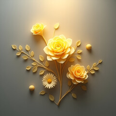 Golden Flowers