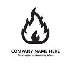 Fire Logo Company Design Illustration Vector Graphic Image