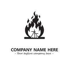 Fire Logo Company Design Illustration Vector Graphic Image