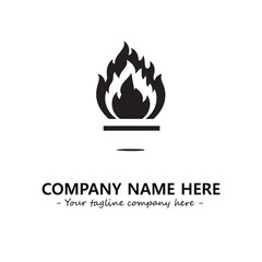 Fire Logo Company Design Illustration Vector Graphic Image