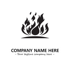 Fire Logo Company Design Illustration Vector Graphic Image
