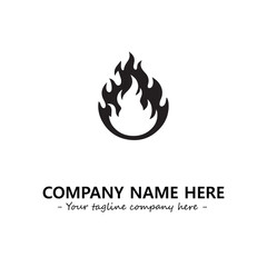 Fire Logo Company Design Illustration Vector Graphic Image