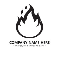 Fire Logo Company Design Illustration Vector Graphic Image