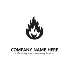 Fire Logo Company Design Illustration Vector Graphic Image