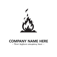 Fire Logo Company Design Illustration Vector Graphic Image