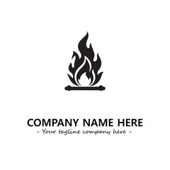 Fire Logo Company Design Illustration Vector Graphic Image