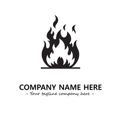 Fire Logo Company Design Illustration Vector Graphic Image