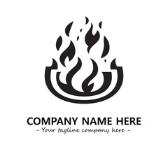 Fire Logo Company Design Illustration Vector Graphic Image