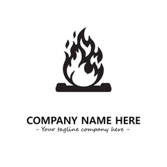 Fire Logo Company Design Illustration Vector Graphic Image