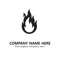 Fire Logo Company Design Illustration Vector Graphic Image
