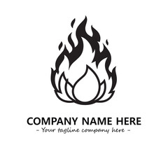 Fire Logo Company Design Illustration Vector Graphic Image