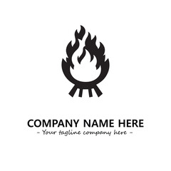 Fire Logo Company Design Illustration Vector Graphic Image
