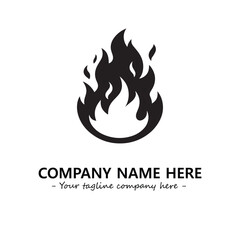 Fire Logo Company Design Illustration Vector Graphic Image