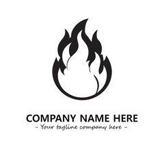Fire Logo Company Design Illustration Vector Graphic Image