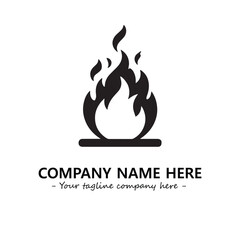 Fire Logo Company Design Illustration Vector Graphic Image