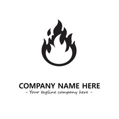 Fire Logo Company Design Illustration Vector Graphic Image