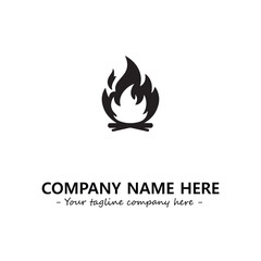 Fire Logo Company Design Illustration Vector Graphic Image