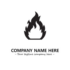 Fire Logo Company Design Illustration Vector Graphic Image