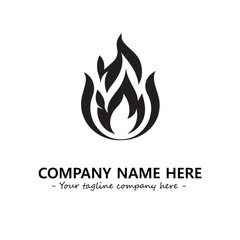 Fire Logo Company Design Illustration Vector Graphic Image