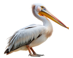 pelican  isolated on white background.  PNG Transparent file type with High Definition  Quality