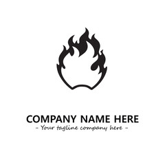 Fire Logo Company Design Illustration Vector Graphic Image