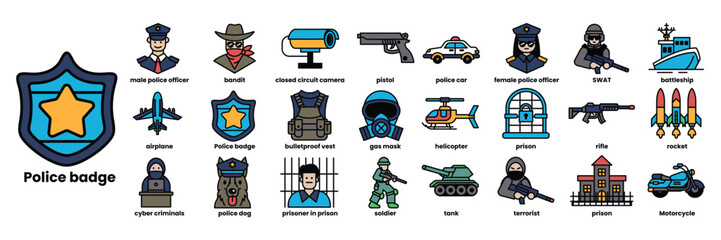 A police badge with a star on it