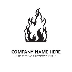 Fire Logo Company Design Illustration Vector Graphic Image