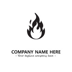 Fire Logo Company Design Illustration Vector Graphic Image