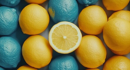 A vibrant arrangement of fresh citrus fruits, including oranges and lemons, set against a white backdrop to promote healthy living