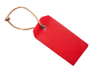 red price tag isolated isolated on white background.  PNG Transparent file type with High Definition  Quality