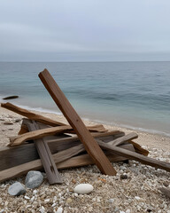 use of wood waste,wood recycling,wood scraps,wood pieces,wooden debris,wood waste reuse,eco-friendly wood use,wood waste management,wood scraps beach,wooden pieces beach,local beach wood,driftwood,bea