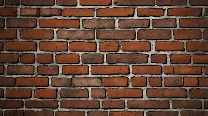 Obraz premium Seamless vintage brick wall background, realistic texture, grungy and rustic feel, suitable for design mockups or t-shirt backgrounds.