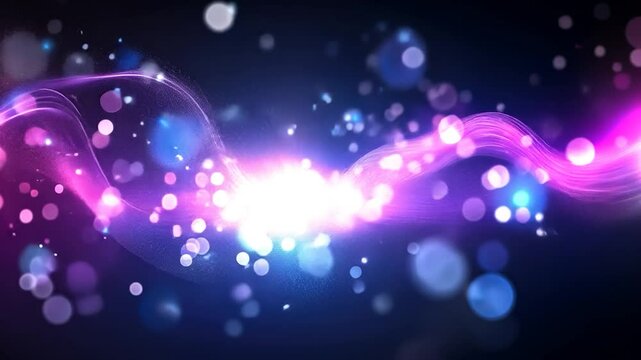 Abstract swirling lightscape of vibrant colors.