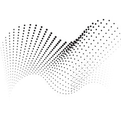 Halftone Dots Element
