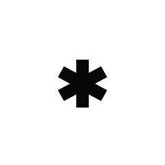 Obraz premium Emergency medical services symbol isolated on a white background for healthcare concepts