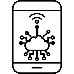 IoT Cloud Service Icon