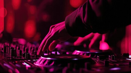 DJ performing at a vibrant nightclub