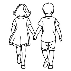 Children Holding Hands