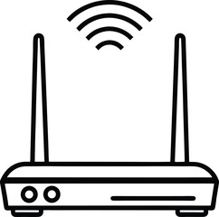 wi fi router silhouette 