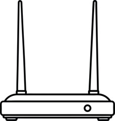 wi fi router silhouette 