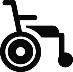 wheelchair silhouette vector illustration