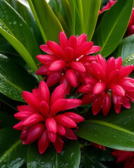 plume,pink cone ginger,Malaysian plants,tropical flowers,exotic plants,Asian flora,colorful flowers,garden plants,tropical garden,ornamental plants,flowering plants,botanical garden,native plants,Mala